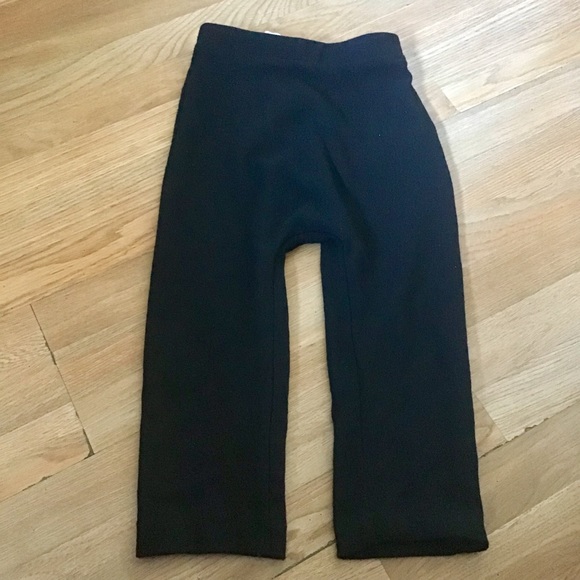 Zara Girls Black Crop Soft Pants - Picture 4 of 8